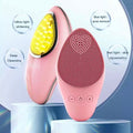 Facial cleansing brush with Red, Blue and Yellow LED light photon rejuvenation